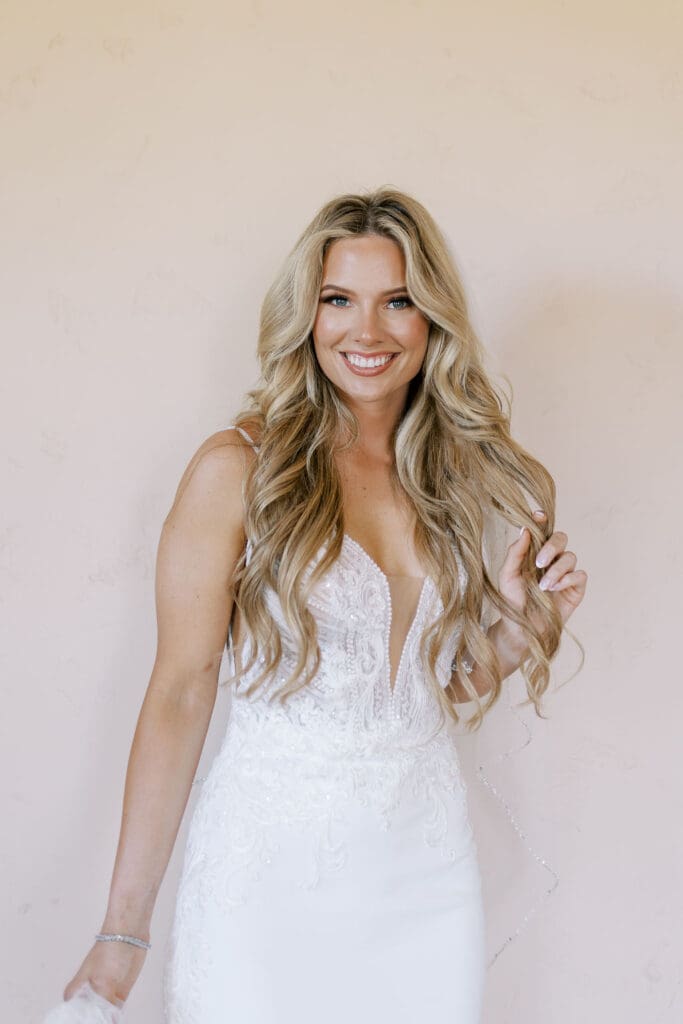 First touch photos at a Secret Garden Wedding in Phoenix
