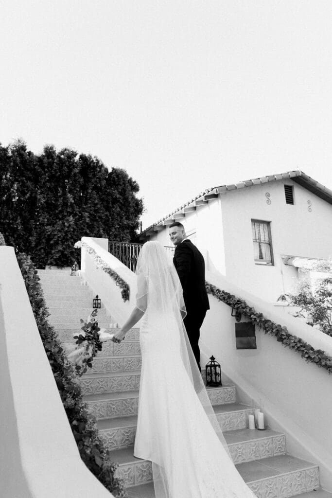 Bride and Groom photos at a Secret Garden Wedding in Phoenix