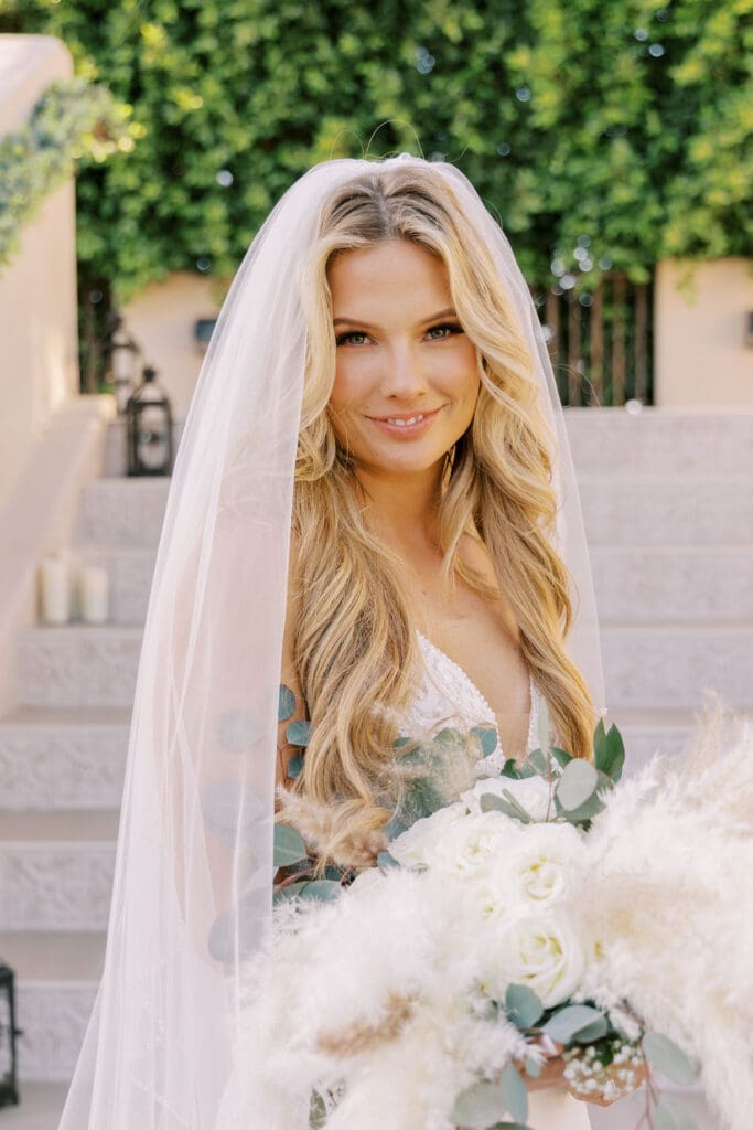 Bride and Groom photos at a Secret Garden Wedding in Phoenix