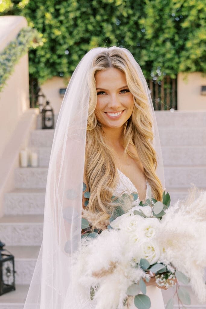 Bride and Groom photos at a Secret Garden Wedding in Phoenix