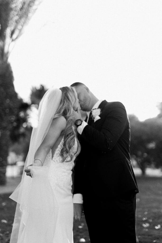 Bride and Groom photos at a Secret Garden Wedding in Phoenix
