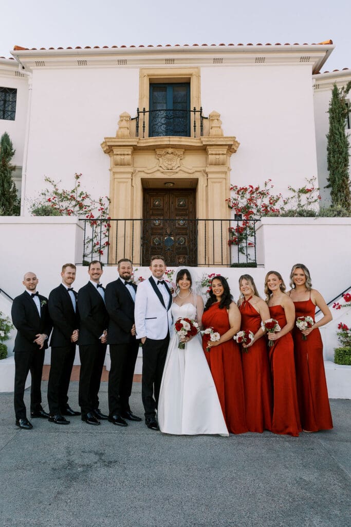 Bridal Party at Wrigley mansion wedding, Phoenix Wedding Photographer