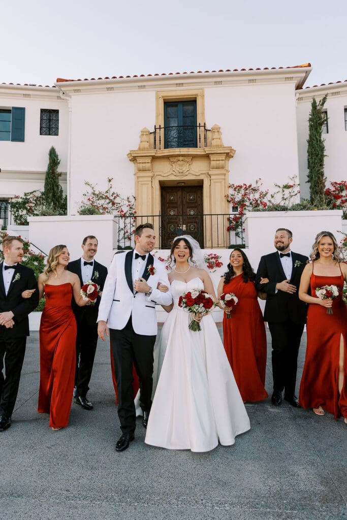Bridal Party at Wrigley mansion wedding, Phoenix Wedding Photographer