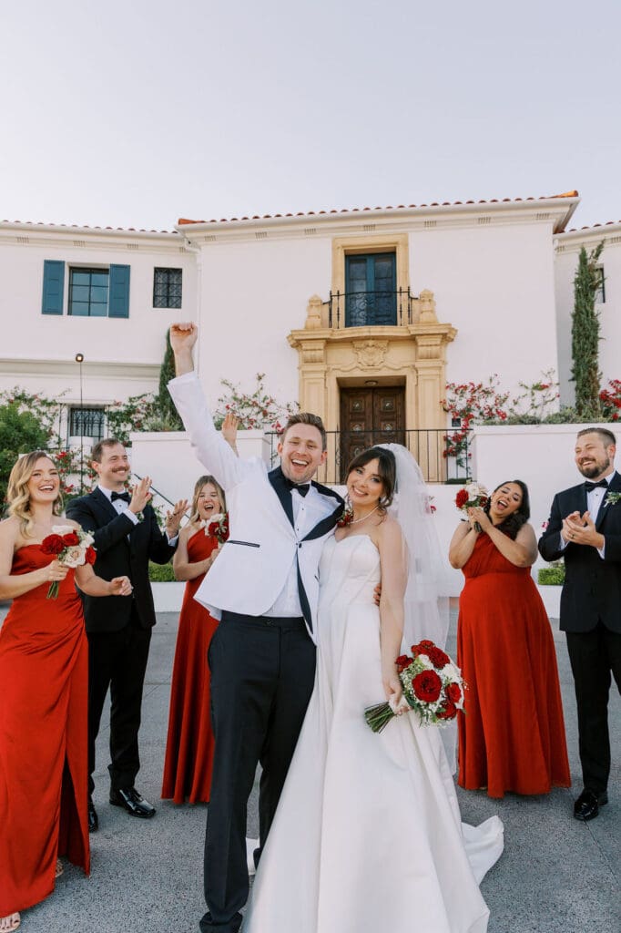 Bridal Party at Wrigley mansion wedding, Phoenix Wedding Photographer